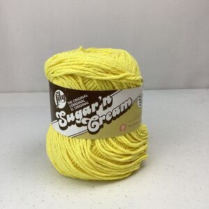 Lily Sugar'n Cream Yarn Solids Sunshine Yellow